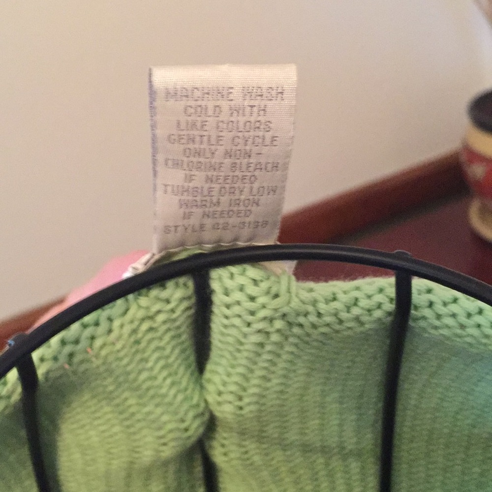 J. Jill Seafoam Sweater Rolled Hem V-Neck size MP - Picture 5 of 6